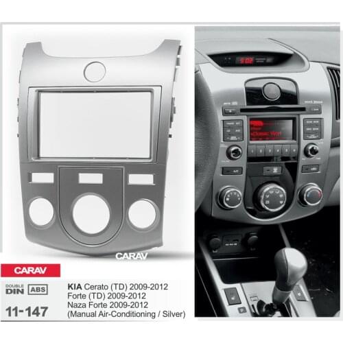CARAV 11-147 Top Quality Radio Fascia for KIA Cerato (TD), Forte (TD), Naza Forte Stereo Fascia Dash CD Trim Installation Kit