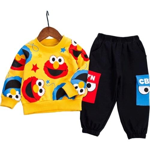Kids Children Boys Girls Clothing Suit Spring Autumn Baby Cotton Jacket Pants 2Pcs/Sets Casual Outfits Kids Tracksuits 0-4 Ages