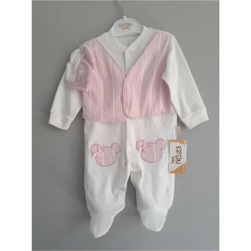 Jaju Baby Pink Vest Set