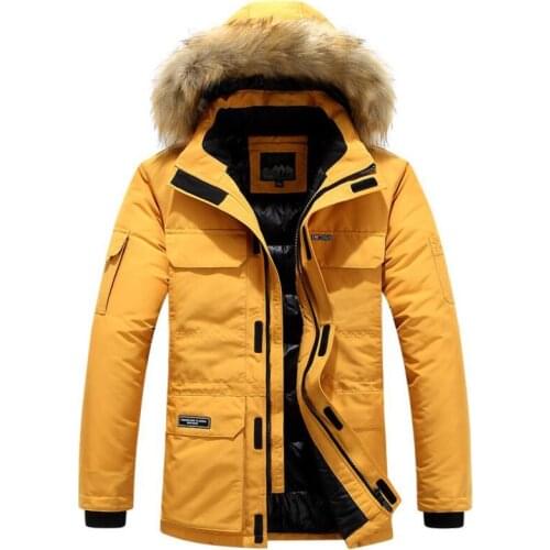 Winter Thicken Jacket Cotton Clothing Long Hooded Removable Collar Trend Coats Casacos Men Fashion Down Parkas Plus Size 5XL 6XL
