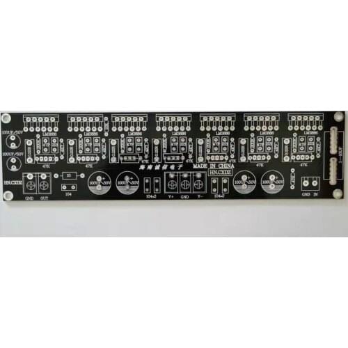 LM3886 7 Abreast 1 Channel 300W Class AB Audaio Power Amplifier Circuite PCB Empty Board Dual 20-45V