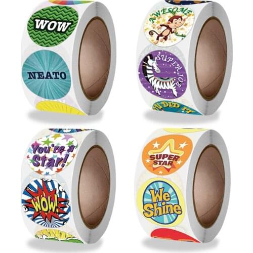 Cute Reward Students Stickers for Teachers and Parents School Motivational Stickers Classroom Supplies Gift decor Sealing label
