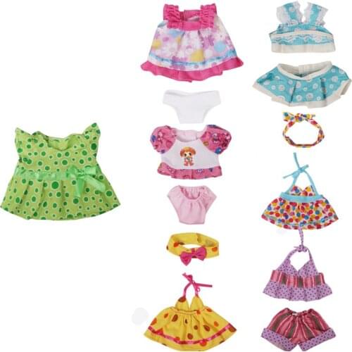 New Doll Clothes Born Baby Fit 8-12 Inch 28cm Summer Dress Girls Dolls Accessories Clothes For Baby Festival Birthday Gift Kids