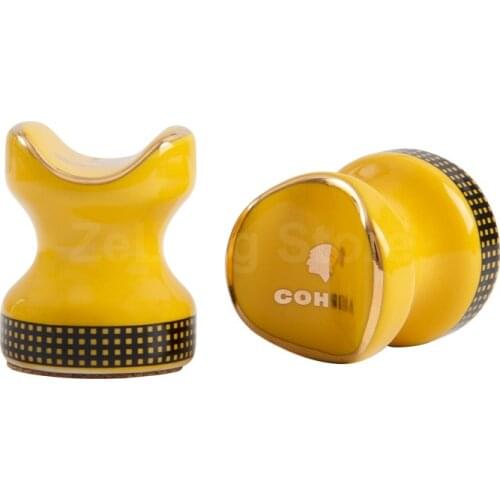Cohiba CIGAR ASHTRAY holder 2pcs portable ceramic Pocket Mini Travel ashtray smoking accessories