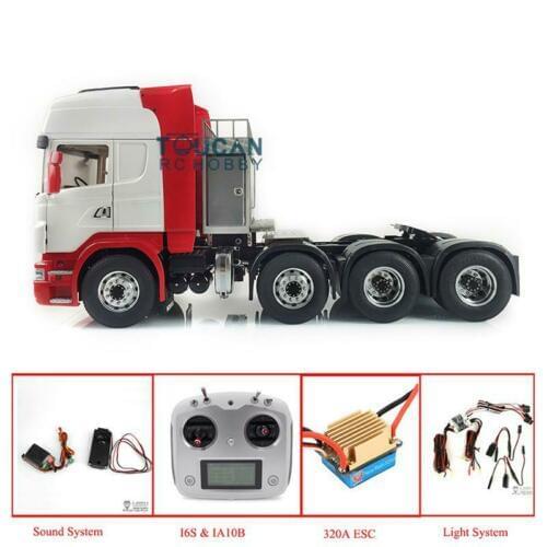 RC 1/14 LESU Tractor Truck 8*8 Metal Chassis Sca Hercul Cabin Radio ESC THZH0543-SMT5