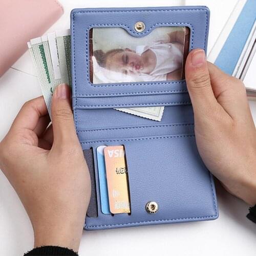 Lovely Women Leather Zipper Mujer Wallet Fashion New Blocking Lady Small Change Purse Card Holder Hot Female Clutch Carteras