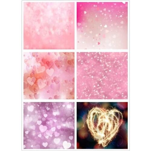 Light Pink Love Backdrop Wedding Newborn Baby Bridal Light Spot Halo Photography Backgrounds Photo Booth Studio Prop