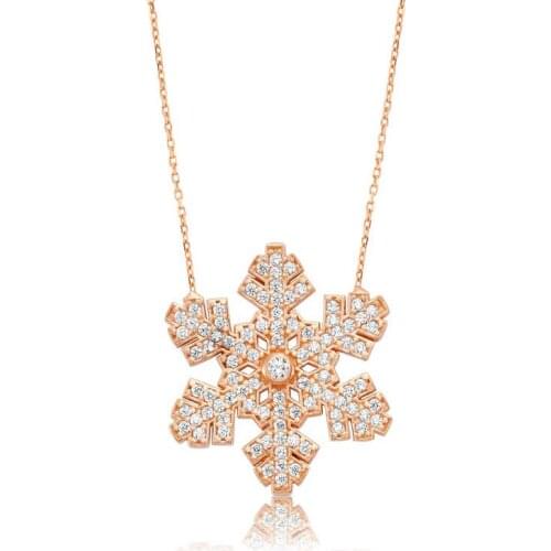 Tevuli 925 Sterling Silver Snowflake Lady Necklace