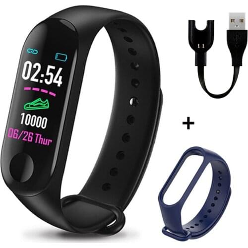 M3 Plus Smart Bracelet Blood Pressure band Fitness Tracker Sport watch Heart Rate Monitor Smart Wristband For Android iOS