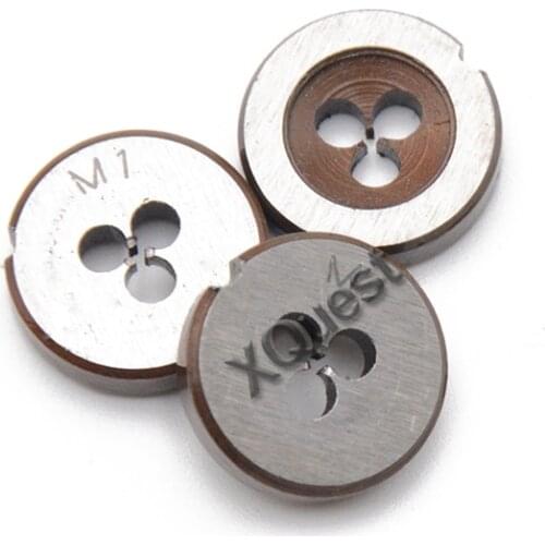 XQuest HSS Mini Round Die M1 M1.2 M1.4 M1.5 M1.6 M1.7 Round Threading Dies M1.8 M2 M2.2 M2.3 M2.5 M2.6 Screwing cutting tool