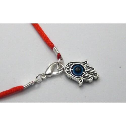 20 Red String Kabbalah Eye Hamsa Hand Charms Good Luck Bracelets