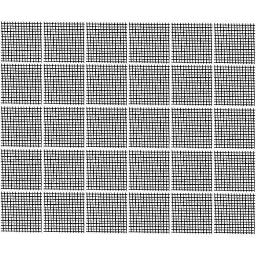 30Pcs Plastic Flower Pot Hole Mesh Pad Bonsai Bottom Grid Mat, 2 x 2Inches