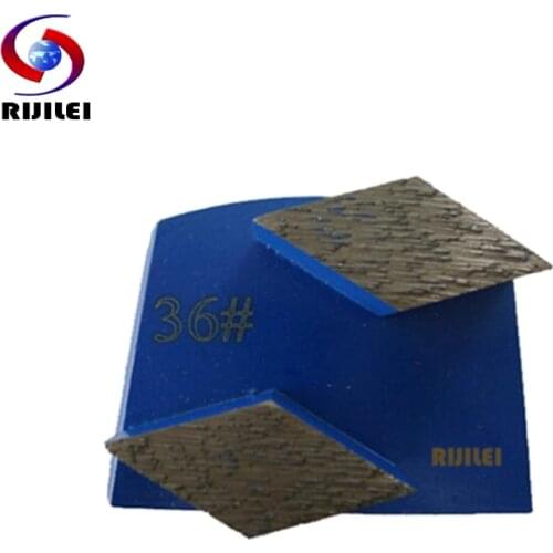 RIJILEI 30PCS Trapezoid Diamond Grinding Disc Grinder Scraper for Strong Magnetic Grinding Shoes Plate for Concrete Floor B10