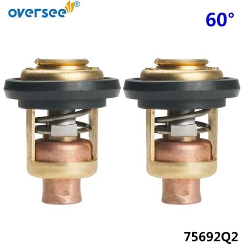 75692 Thermostat & Seal For Mercury Mariner Outboard Motor 75692Q2 60C/143F Sierra 18-3553 5HP to 50HP