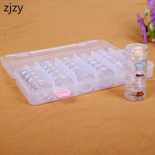 30/60/90pcs Diamond Painting Tools Beads Container Rhinestone Diamond Embroidery Stone Storage Accessory Mosaic Convenience Box