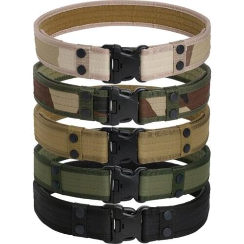 2021 Army Style Combat Belts Quick Release Tactical Belt Fashion Men Canvas Waistband Outdoor Hunting 9Colors Optional