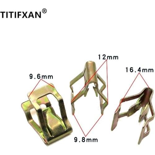 Auto Navigation Panel Sound CD Center Console Dashboard For Superb Fabia Octavia DVD U Type Iron Fastener Metal Clip 25PCS