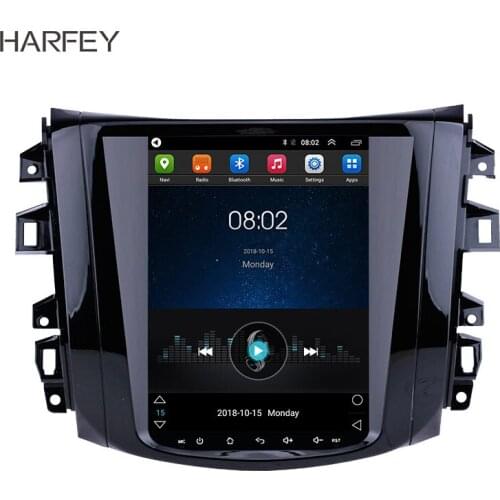 Harfey 9.7" Car GPS Navi 4G LTE Android 9.1 Radio Multimedia Player with Rear camera Mirror WIFI for 2018 Nissan NAVARA Terra