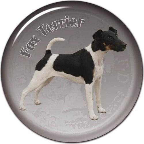 B0869# 13CM/17CM Self-Adhesive Decal Fox Terrier Dog V2 Car Sticker Decors on Bumper Rear Window Laptop