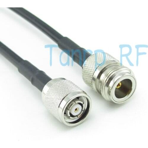 Free Shipping! 3FEET RG58 extension cable 100CM RP TNC male plug to N female jack RF connector Pigtail coaxial jumper cable