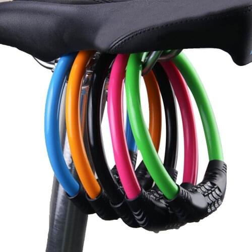 Bicycle Four-digit Password Lock Anti-theft Lock Mountain Bike Color Lock Dead Fly Bicycle Equipment Electric Motorcycle