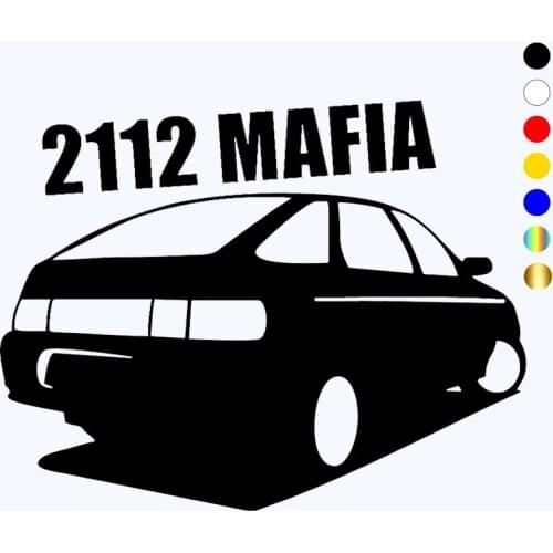 CK3210# 2112 mafia reflective funny car sticker vinyl decal waterproof car auto stickers silver/ black for bumper rear window