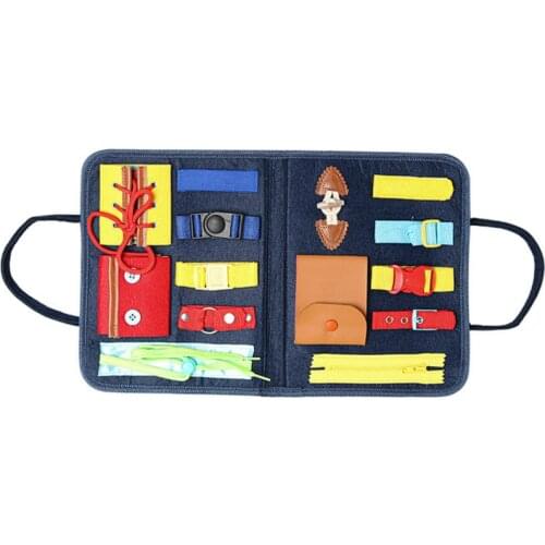 Baby Puzzle Basic Skills Toddler Activity Board for Fine Motor Skills Learn to Dress Board Educational Learning Montessori Toys