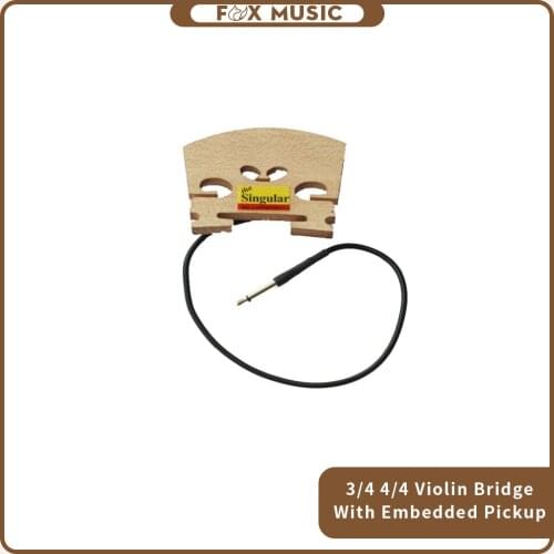 Electric Violin Pickup Bridge Piezo Ceramics Singular For 4/4 Violin Bridge New