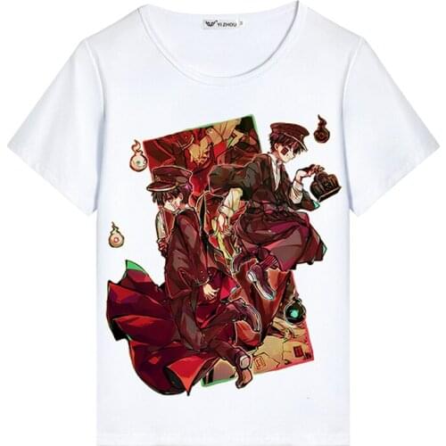 Toilet-bound Hanako-kun Cosplay T Shirt Yugi Amane Yahiro Nene Cartoon T-Shirt Graphic Tees Harajuku Top Costume Summer tshirt