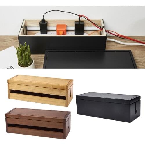 Cable Storage Box Power Strip Wire Case Anti Dust Charger Socket Organizer Network Line Storage Case Charger Wire Management
