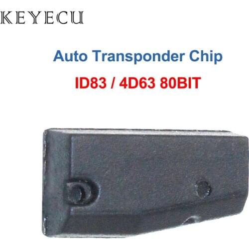 Keyecu ID83 4D63 Chip Auto Car Key Carbon Transponder Blank 4D63 Chip 80 BIT for Ford for Mazda