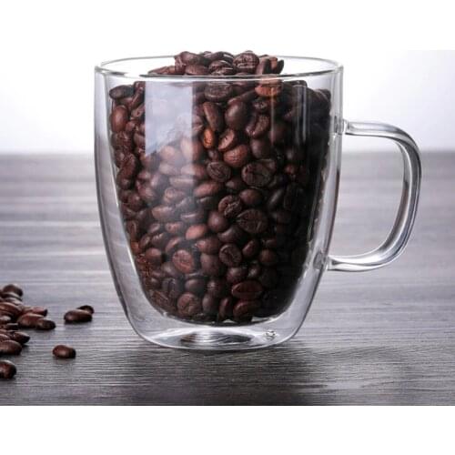 Coffee Mugs With the Handle Mugs Drinking Insulation Double Wall Glass Tea Cup insulated tumbler drinking trave wine glasses