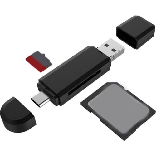 Micro OTG Card Reader High-Speed USB 2.0 Universal Type-C to Micro SD OTG Card Reader for Computer Expansion Headers