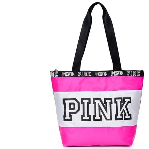 Fashion Designer PINK Handbag Large Capacity Girls Shoulder Bags Shopping Handbag Tote Bag Travel Bag for Women