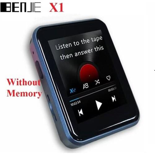 Newest BENJIE X1 Bluetooth MP3 Player 16GB Mini Touch Screen Music Player Support FM Radio E-book Video Player Built-in Speaker