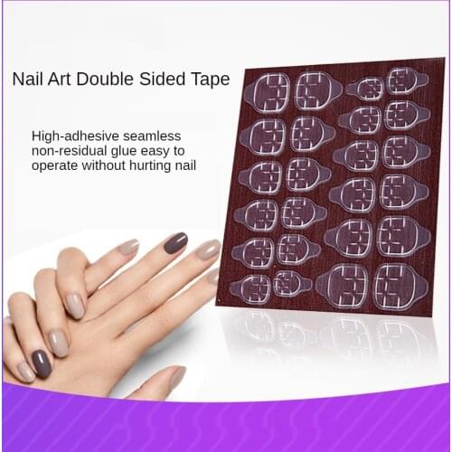 Nail Stickers Jelly Glue Transparent Invisible Stickers Easy To Use Durable and Fixed Double-sided Adhesive Nail Art Tools
