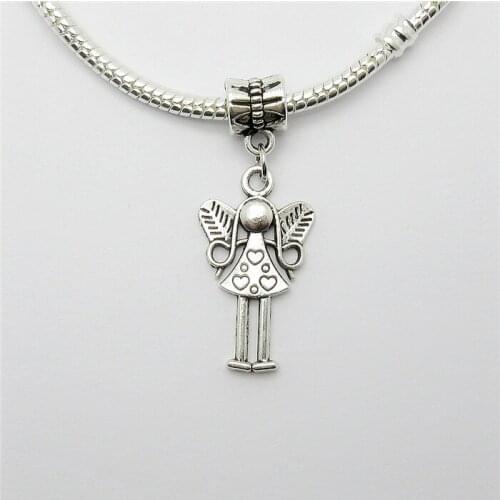 Wholesale lots 25PCS Classic charm beads suspension metal Angel charms pendant for jewelry making