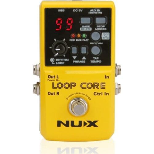NUX Loop Core guitar pedal guitar Effects drum machine 6Hours Recording Time Guitar Parts Accessories Free Shipping