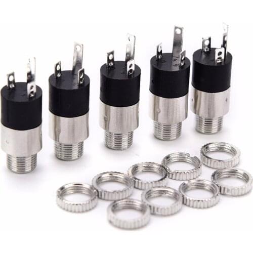 PJ392 Stereo Female Sockect Jack 3.5 Audio Headphone Connector 3.5mm Stereo Headphone Audio Video Jack Socket Plug 5PCS