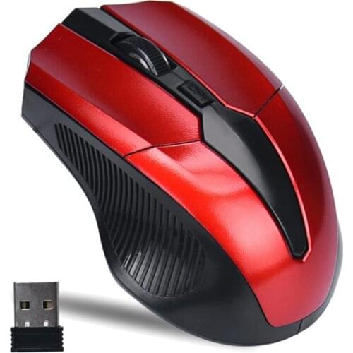 Portable 2.4Ghz Wireless Mouse Adjustable 2000DPI Optical Gaming Mouse Wireless Home Office Games Mice for PC Computer Laptop