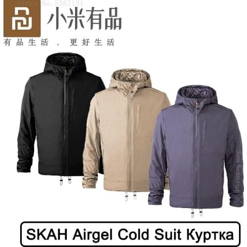 SKAH Aerogel Cold Suit Jacket Waterproof Thermal Jackets Ultralight Cold Rresistance Warm Parkas Coat Men Winter Hooded Outwear