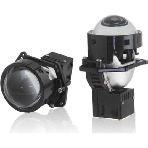 SHUOKE Super Brightness 1 Set 3.0 Inch LHD RHD Bi-LED Projector Lens Refit Car Light 12V 60W 6500K 15000LM 50000h LifeSpan