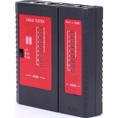 OULLX RJ45 Network Cable Tester RJ11 RJ12 Cat5 Cat6 Cat7 UTP Telephone Cable Tester Networking Tool network Repair