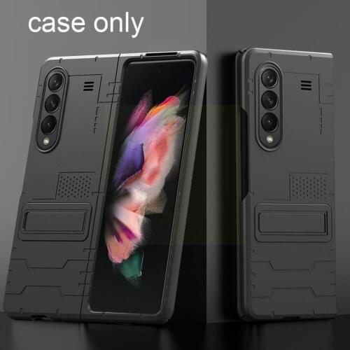 Ultra Thin Armor Case For Samsung Galaxy Z Fold 3 Magnetic Hard Case For Z 5G Fold Invisible PC Bracket 2 Cover S7L4