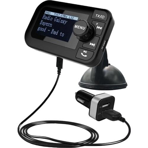 Improved Fashion Color-screen Car DAB Radio Digital Radio Adapter With Bluetooth Music Streaming