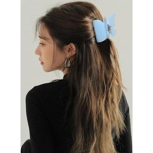 Big Size Hair Crab Beauty Hair Claw Clip Barrette Tiara For Women Girls Acetate Butterfly Headwear Hair Accessories Hairclip