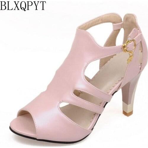 BLXQPYT New Gladiator Sandals Women Promotion Big&small Size 28-52 Shoes Women Sandals High Heels Summer Chaussure Femme 9898