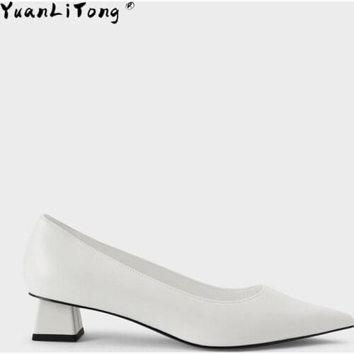 CK Style Flock Pumps Women Square Toe Mid Heels Office&Career Women Shoes
