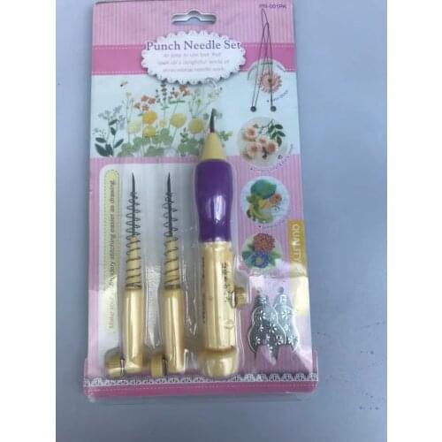 1 Set Punch Needle Russian Embroidery Poking Cross Stitch Tools Crochet Knitting Needle Art Handmaking Sewing Accessories
