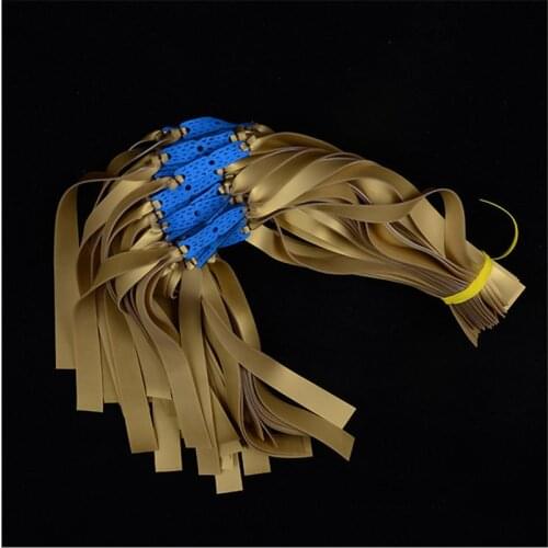 1pcs 1.0mm Flat Rubber Band High Elasticity Solid Color Slingshot Shooting Profession Hunting Accessories Rubber Band